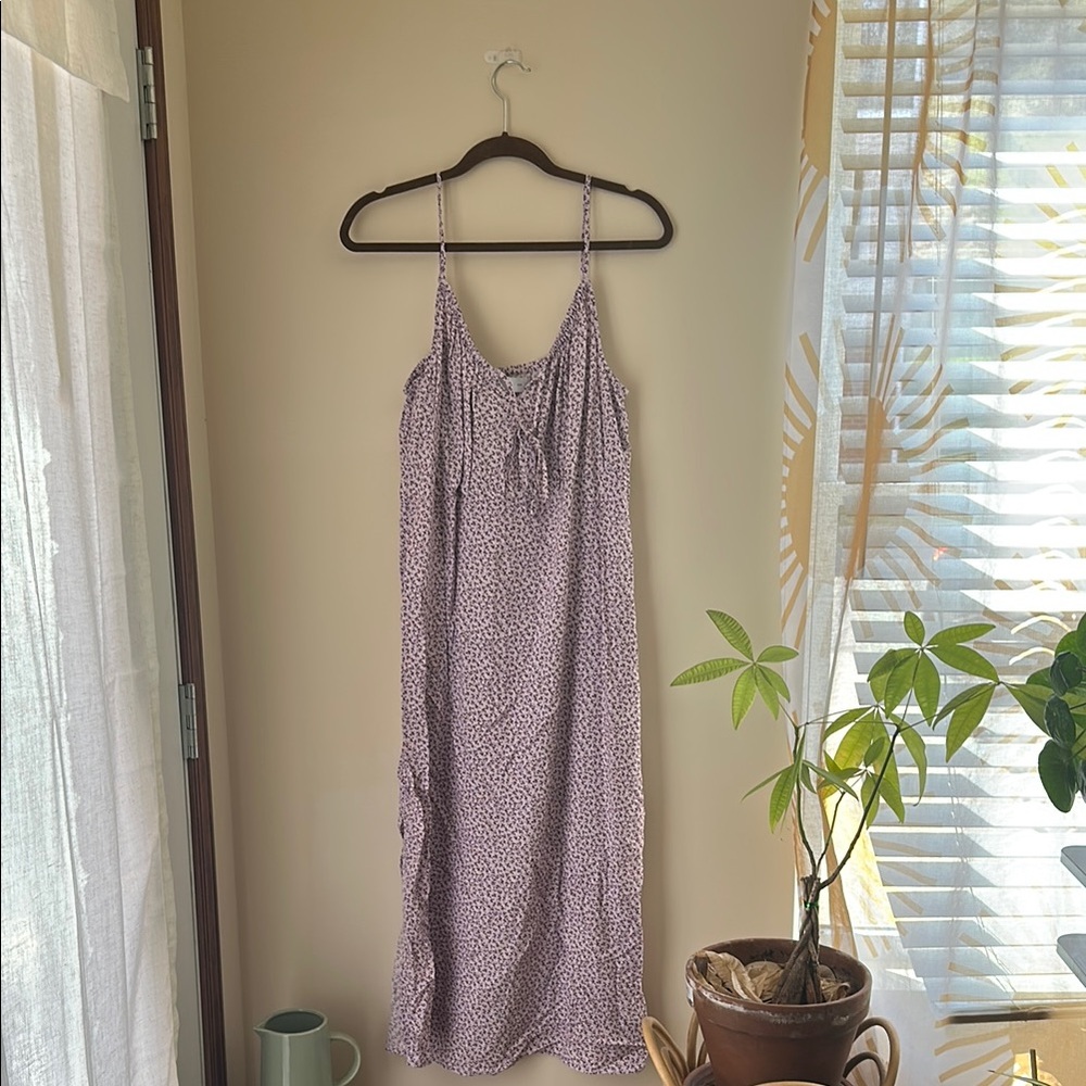 Purple Spaghetti Strap Dress